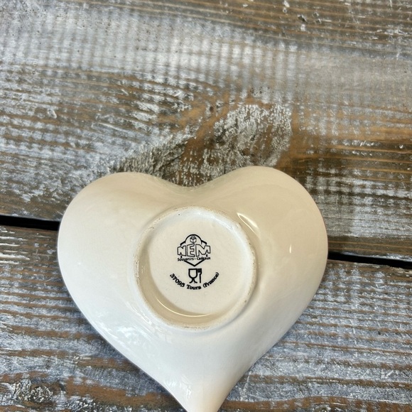 Vintage Heart Shaped Alsace France Ceramic Dish. Made in France. - Picture 2 of 5